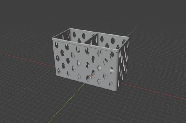 Escurridor de cubiertos V2 3D model thumbnail