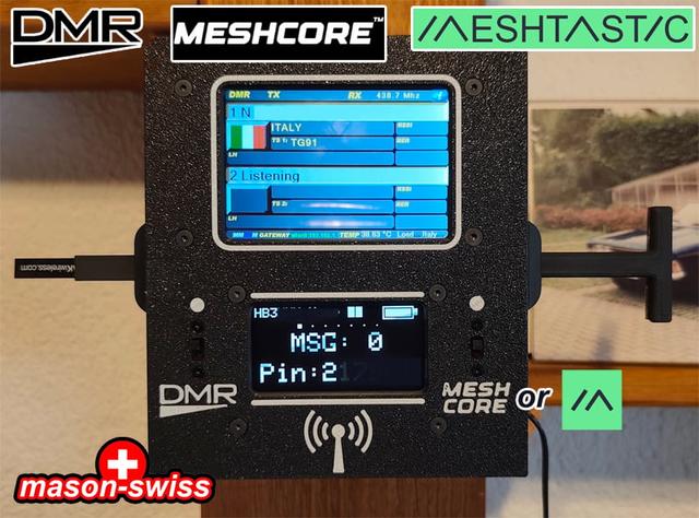 Mounting bracket for DMR Hotspot and Meshtastic or Meshcore 3D model thumbnail