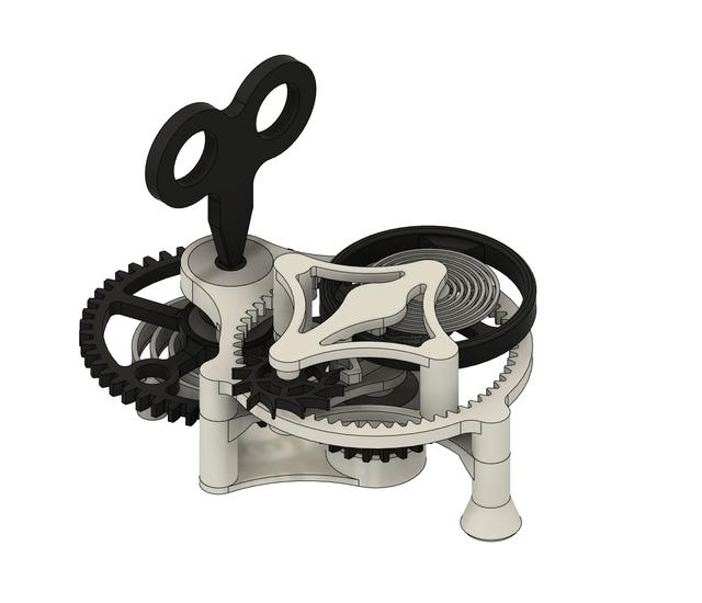 Handloaded Flying Tourbillon 3D model thumbnail