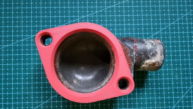 Triumph Spitfire thermostat gasket template 3D model thumbnail