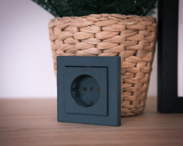 Gira System 55 Power Outlet (Steckdose) (EU type) 3D model thumbnail