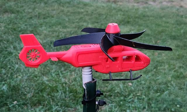 Helicopter Windspinner / Windmill - Airbus H145 3D model thumbnail