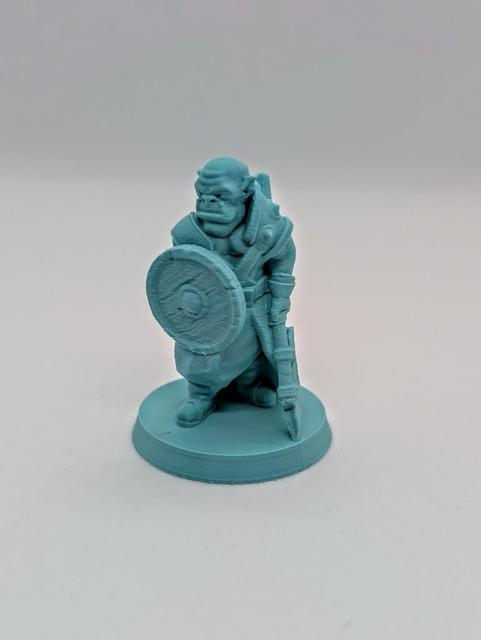Orc spearman FDM supportless 3D model thumbnail