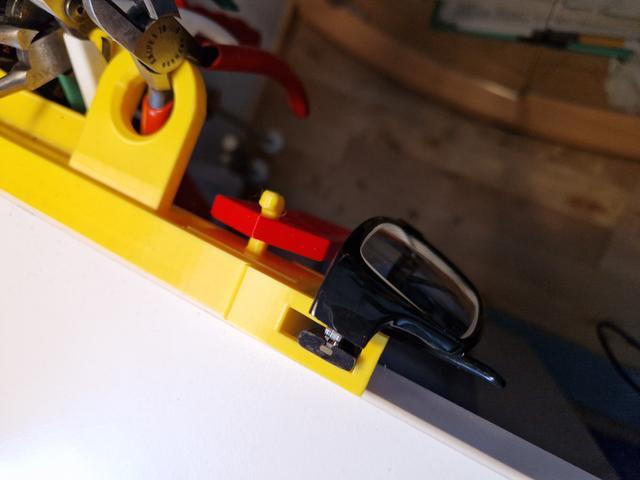 Eyeglasses holder for the Modular Tool Rail System 3D model thumbnail