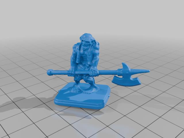 Zombie Halberd 3D model thumbnail