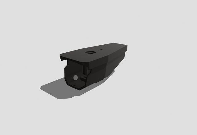 BV front bike light modification 3D model thumbnail