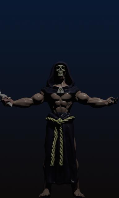 Male cultist 3D model thumbnail