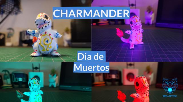 Charmander - Dia de Muertos - Day of the Dead 3D model thumbnail