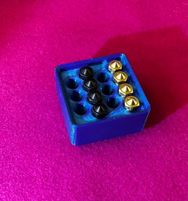 Gridfinity 1 x 1 nozzle box remix 3D model thumbnail