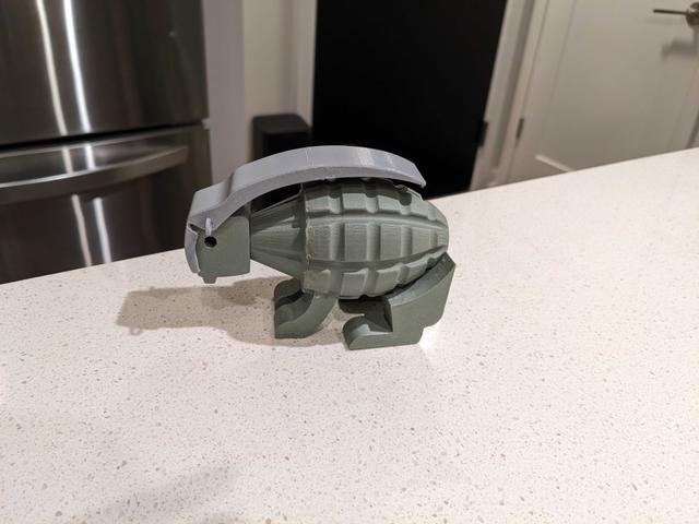 Grenade Bunny MK2 style 3D model thumbnail