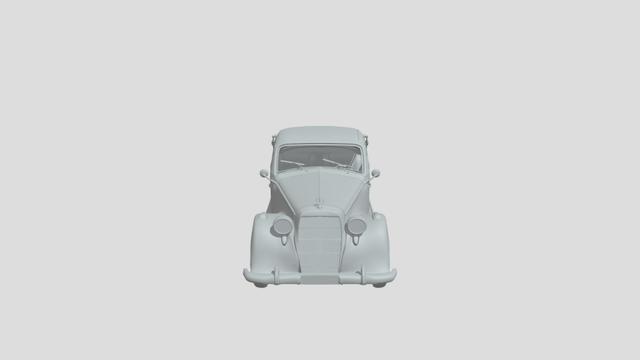Mercedes 170 S Convertible 1952 for 3D-printing 3D model thumbnail