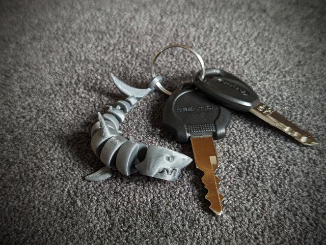 Baby Shark Keychain 3D model thumbnail