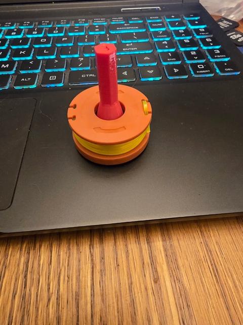 Worx trimmer spool winder adapter 3D model thumbnail