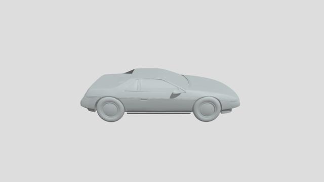 Pontiac Fiero Topchop Scale1-55 for 3D-printing 3D model thumbnail