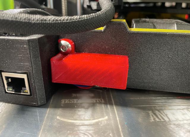 24V Barrel Jack Mount for Prusa MINI Light Bar 3D model thumbnail