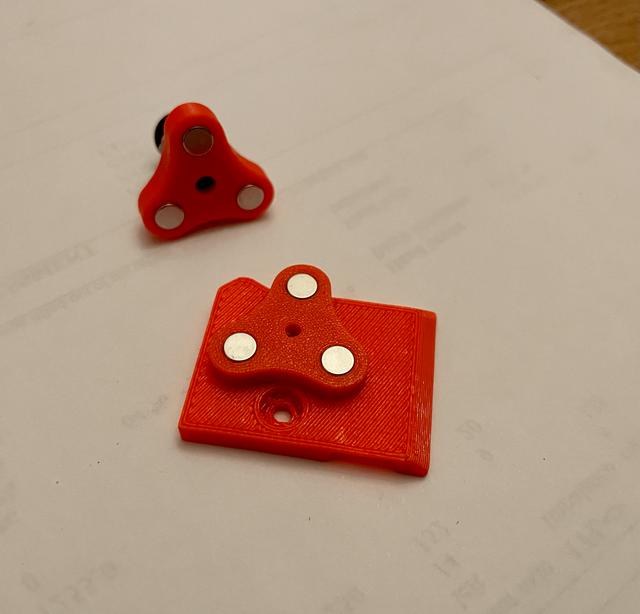 Filament Sensor Cover with Magnetic coupling 3D model thumbnail
