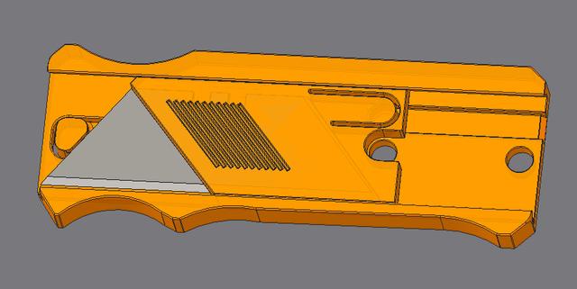 Utility knife; Talon remix 3D model thumbnail