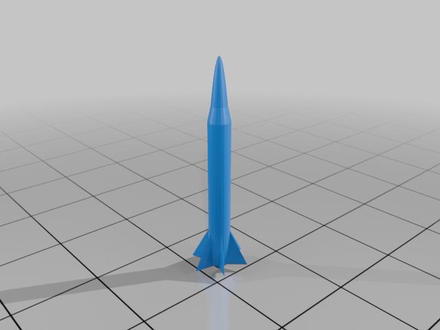 fun rocket 3D model thumbnail