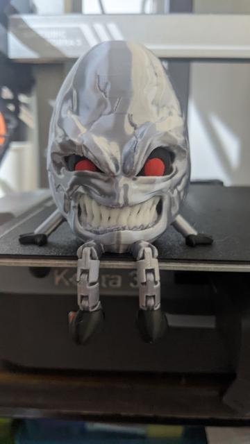 Flexible Evil Egg 3D model thumbnail