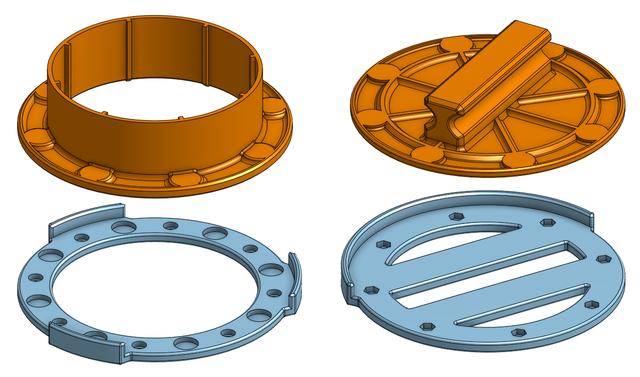 Improved tolerances for Magnetic Quick-Disconnect 3D model thumbnail