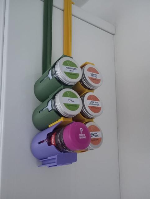 Modular Round Spice Rack  3D model thumbnail