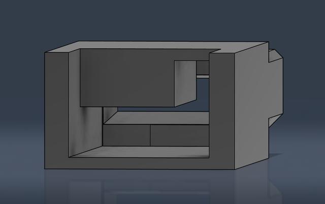 GB Ext connector with VCC and Ground 3D model thumbnail