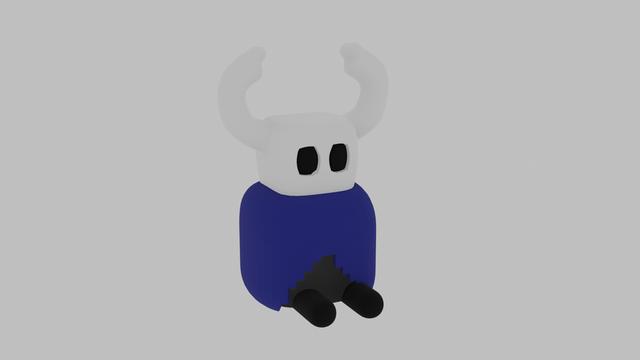 Cute Hollow Knight 3D model thumbnail