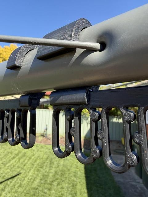 Sock Rail for Hills Hoist Rotary Collapsible Clothesline 3D model thumbnail