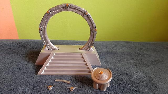 Stargate in an off-world pedestal with a DHD 3D model thumbnail