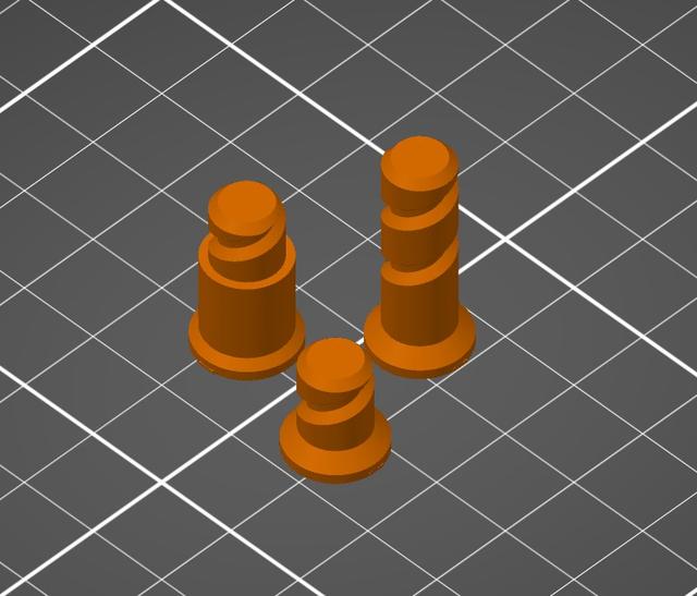 Separated Bolt files for 4/3/2-jaw Vise 3D model thumbnail