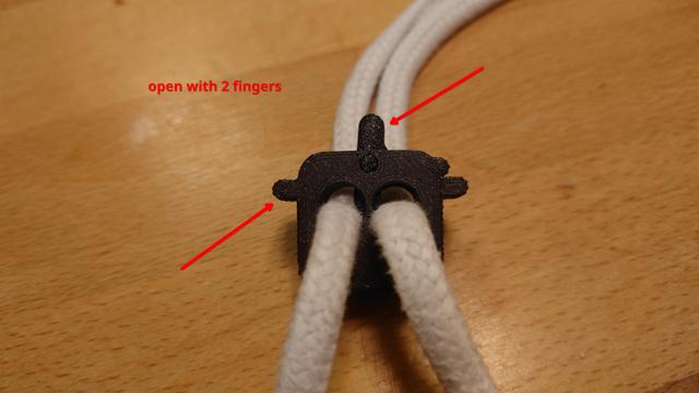 Springless Lace Lock - Two Finger Remix 3D model thumbnail