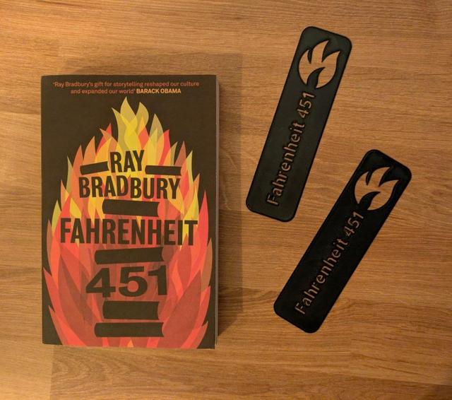 Fahrenheit 451 bookmark 3D model thumbnail