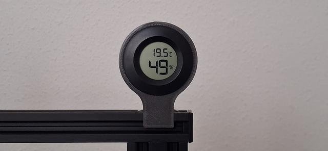 Hygrometer 2020 Extrusion Slide-On Holder 3D model thumbnail
