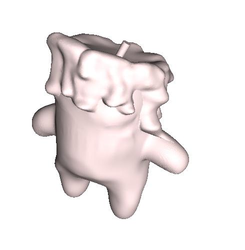 Candle Man miniature (Wax Golem) 3D model thumbnail