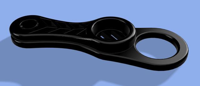 Finger slinger remix - reduce chances of curling and sharp edges 3D model thumbnail