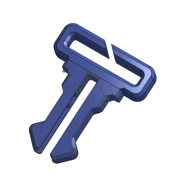 QUICK-CLIP 25mm webbing attachement 3D model thumbnail