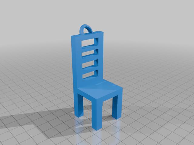 CHAIR WITH LOOP 3D model thumbnail