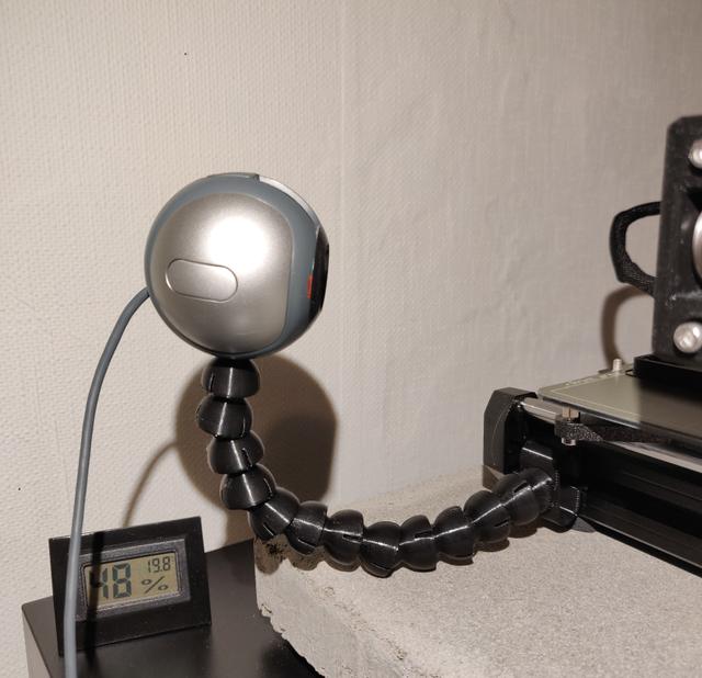 Logitech C500 mount for Flexi-Arm 3D model thumbnail