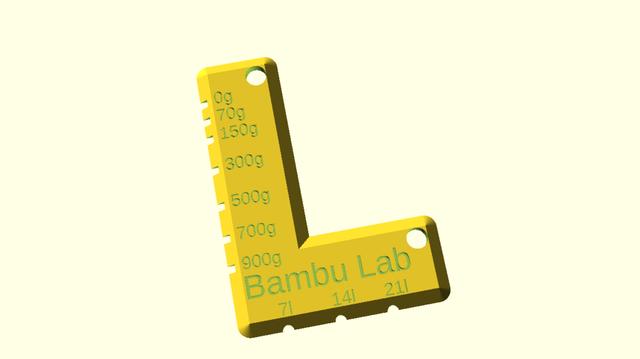 Customizable_filament_ruler_6G 3D model thumbnail