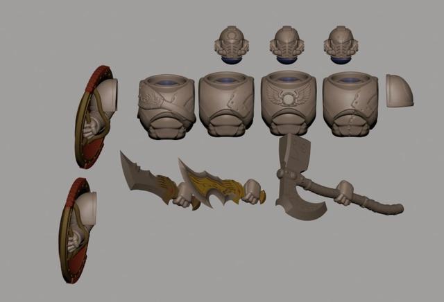 Sons of Kratos Galaxy Solider Pack 1  3D model thumbnail