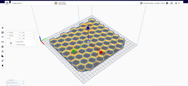 Honeycomb Storage wall: Smaller Honeycomb 3D model thumbnail