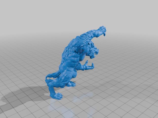 Werewold Lord Heroscape Proxy 3D model thumbnail