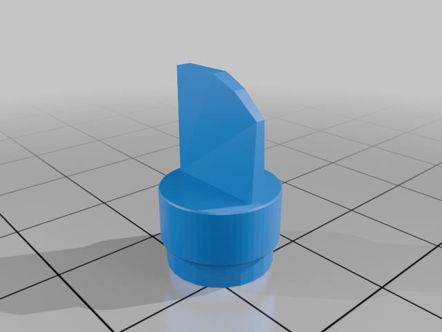Kenwood KR-720 Balance Dial/Knob Replacement 3D model thumbnail
