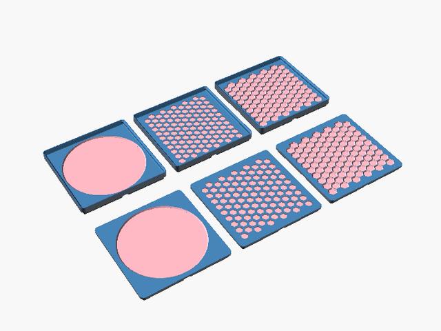 Girdfinity coasters 3D model thumbnail