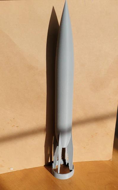 Aggregat A3 Rocket full scale model 3D model thumbnail