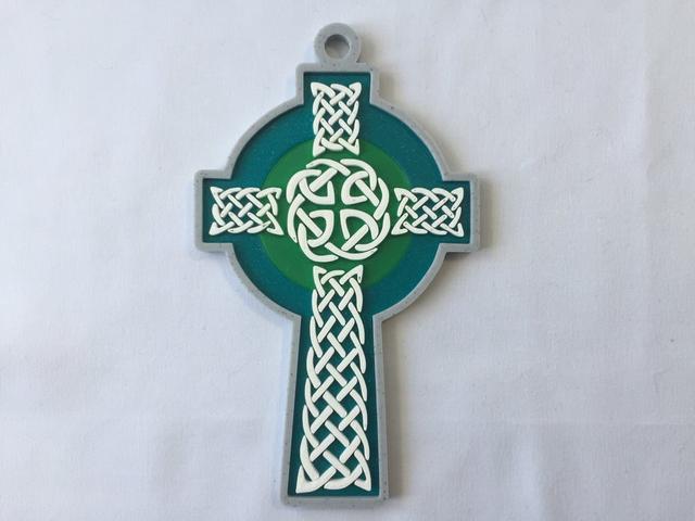 Celtic Cross Wall Hanging 3D model thumbnail