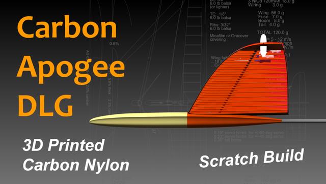 Carbon Apogee Evo – 3D Printed Carbon Nylon DLG 3D model thumbnail