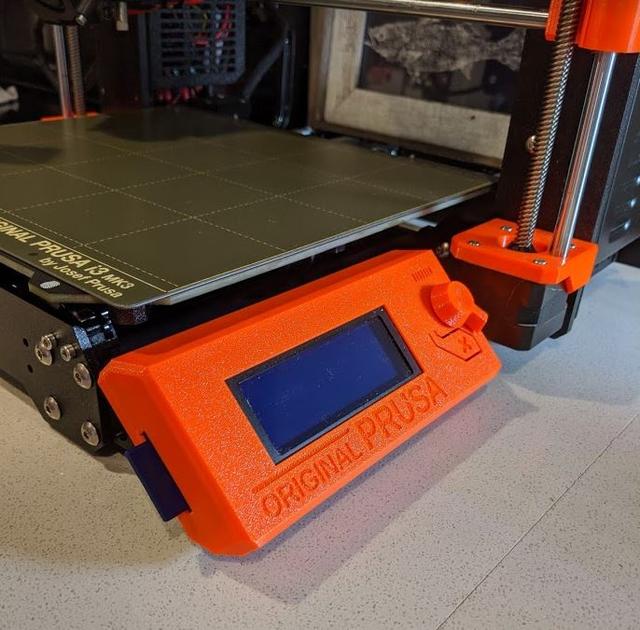 Prusa MK3s LCD Side Mount 3D model thumbnail
