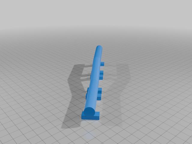 Diagonal Drop Rail 3D model thumbnail