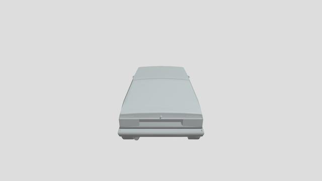 VW SCIROCCO 1980 lowpoly for 3D-printing 3D model thumbnail